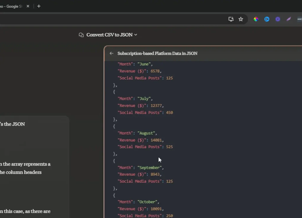 Claude における JSON