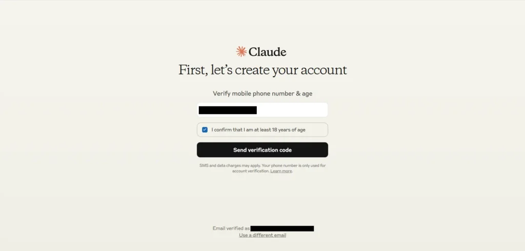 Claude アカウントの登録