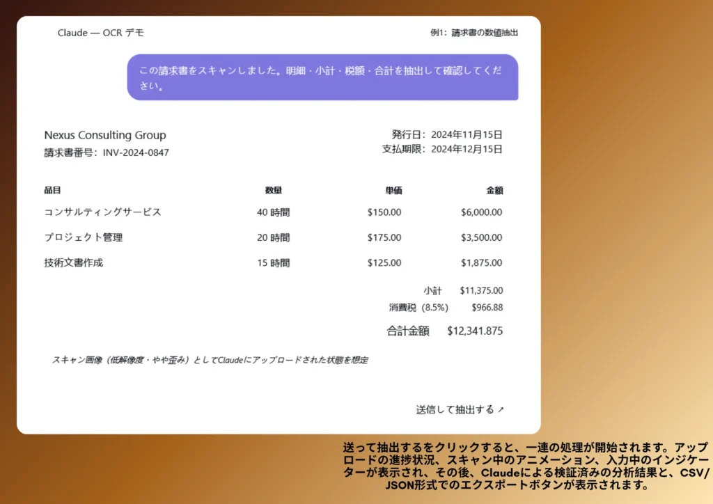 ClaudeのOCR機能